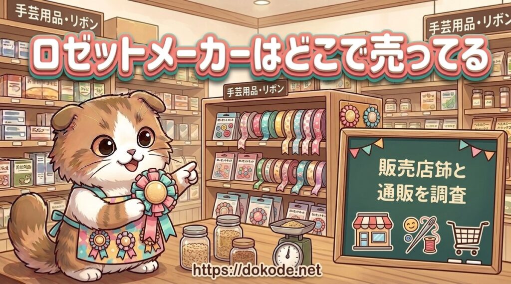 ロゼットメーカーはどこで売ってる？100均や手芸店の販売店と通販での買い方