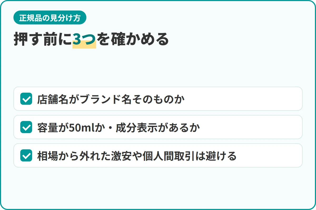 押す前に3つを確かめる